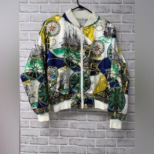 Casual Corner Vintage (One Sz) Women's Nautical Theme Bomber Style Jacket